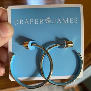 New Draper James gold hoops